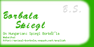 borbala spiegl business card